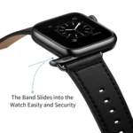 Genuine Leather Watch Band For Apple Watch Series - Image 5