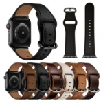 Genuine Leather Watch Band For Apple Watch Series - Image 2