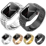 5-bead Stainless Steel Watch Band For Apple Watch Series - Image 2