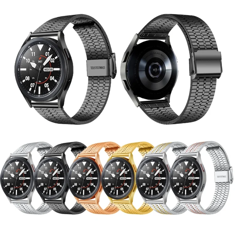 EDA003404401_B1.webp 22mm Universal Seven-bead Stainless Steel Watch Band - Image 2