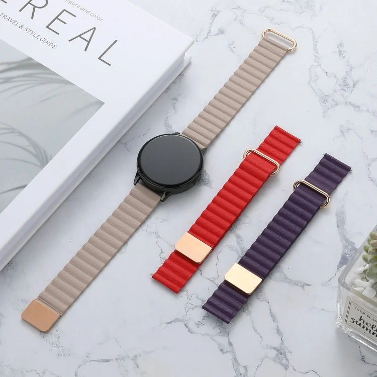 EDA003424803_B3.webp Magnetic Buckle Leather Watch Band - Image 4