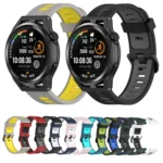 22mm Stripe Two-color Silicone Watch Band - Image 3