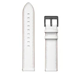 22mm Cowhide Leather Sewing Thread Watch Band - Image 3