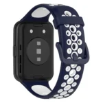 For Huawei Watch Fit 2 Two-Color Breathable Silicone Watch Band - Image 5