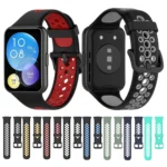 For Huawei Watch Fit 2 Two-Color Breathable Silicone Watch Band - Image 2