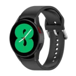 Official Silicone Silver Round Buckle Watch Band