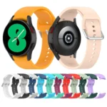 Official Silicone Silver Round Buckle Watch Band - Image 2
