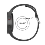 Official Silicone Silver Round Buckle Watch Band - Image 4