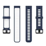 20mm Two-color Stripe Silicone Watch Band - Image 6
