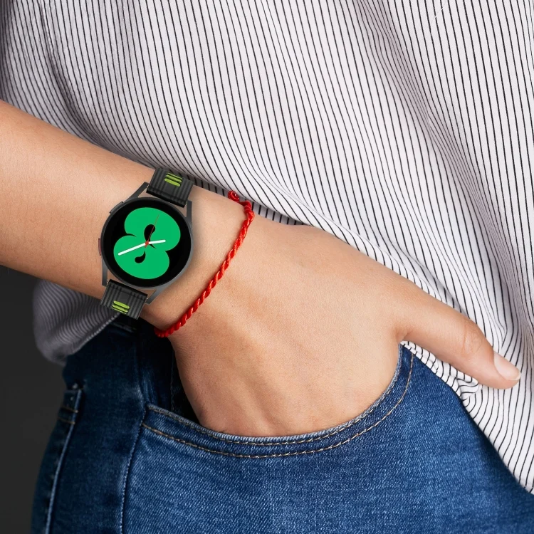 EDA003454601_B2.webp 20mm Two-color Stripe Silicone Watch Band - Image 3