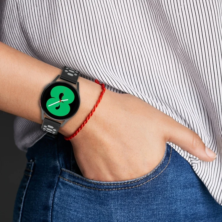 EDA003455003_B2.webp 20mm Two-color Diamond Silicone Watch Band - Image 3