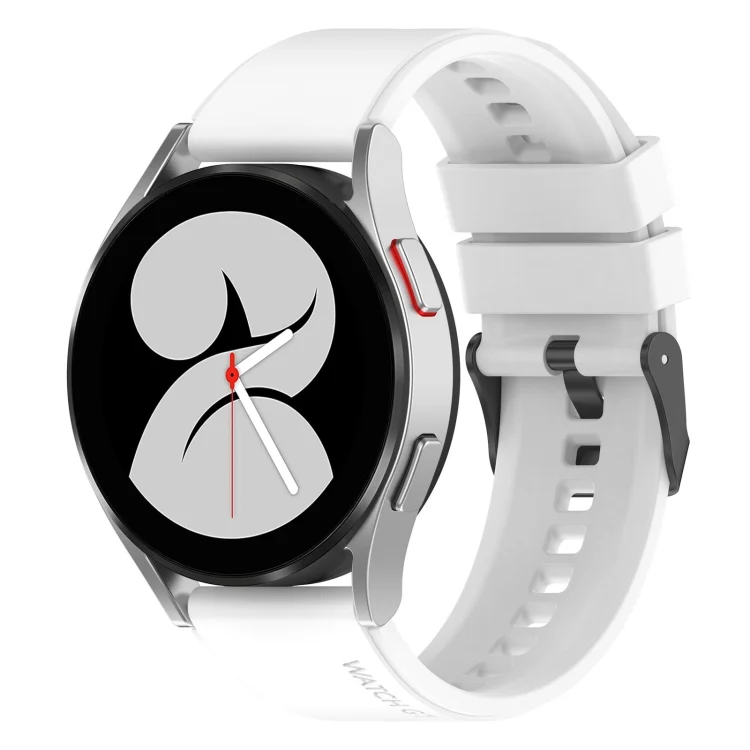 EDA003455401A.webp 20mm Black Buckle Step Silicone Watch Band - Image 1