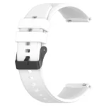 20mm Black Buckle Step Silicone Watch Band - Image 5