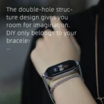 For Xiaomi Mi Band 7 / 7 NFC MIJOBS Metal Pendant Stainless Steel Watch Necklace - Image 5
