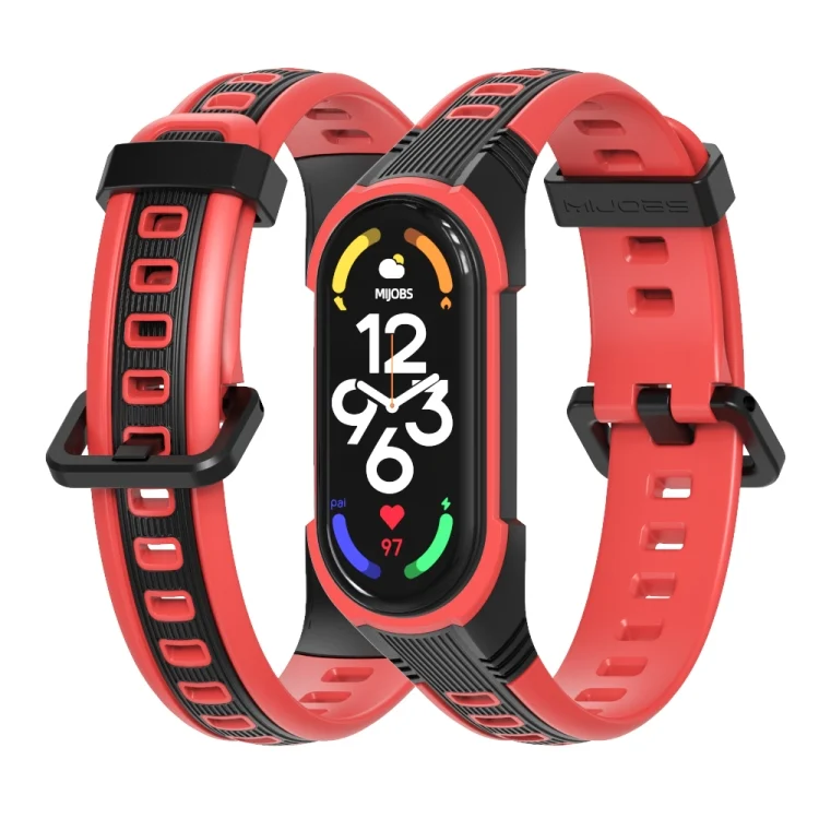 MIJOBS Unibody Two-color Silicone Watch Band
