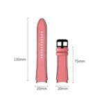 Silicone + Leather Black Buckle Watch Band - Image 5