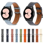 Plain Weave Leather Watch Band - Image 2