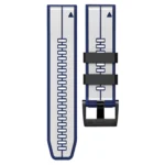 Vertical Stripes Two-color Silicone Watch Band - Image 5