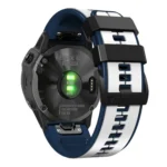 Vertical Stripes Two-color Silicone Watch Band - Image 6
