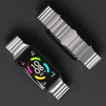 Mijobs Bamboo Stainless Steel Metal Watch Band - Image 6