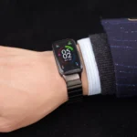 Mijobs Bamboo Stainless Steel Metal Watch Band - Image 3