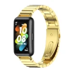 Mijobs Bamboo Stainless Steel Metal Watch Band