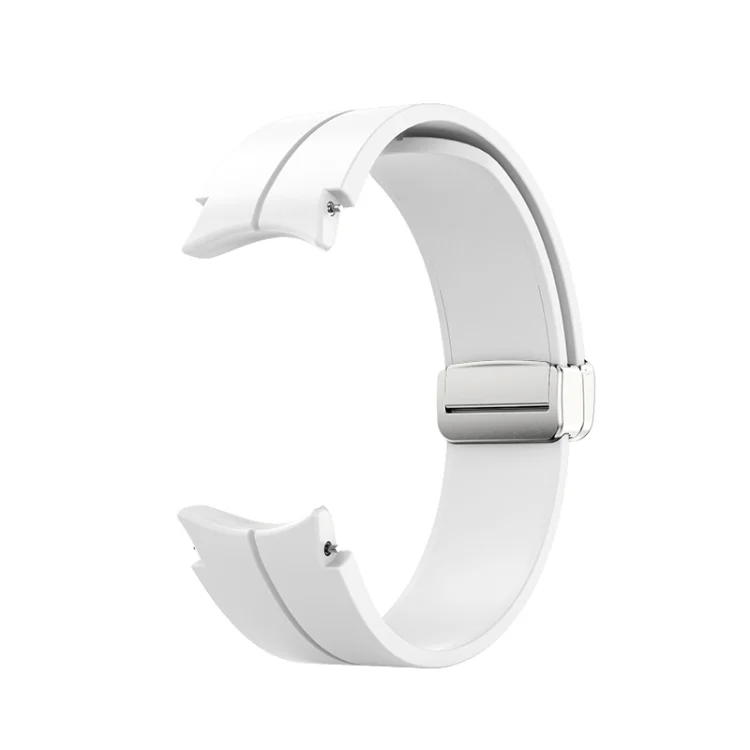EDA003546401A_1.webp Folding Silver Buckle Silicone Watch Band - Image 5