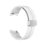 Folding Silver Buckle Silicone Watch Band - Image 6