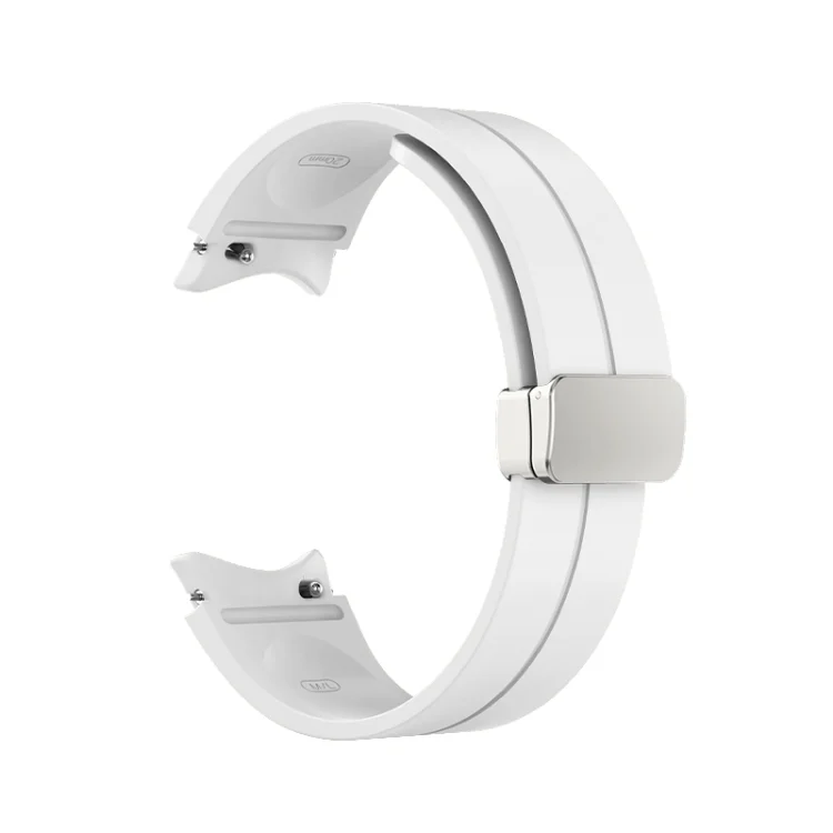 EDA003546401A_2.webp Folding Silver Buckle Silicone Watch Band - Image 6