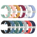 Folding Silver Buckle Silicone Watch Band - Image 4