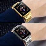 Seven-bead Ultra-thin Stainless Steel Watch Band For Apple Watch Series - Image 5