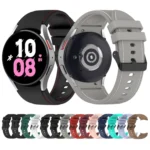 Leather Texture Silicone Watch Band - Image 2