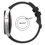 Leather Texture Silicone Watch Band - Image 5