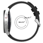 Universal Leather Texture Silicone Watch Band - Image 5