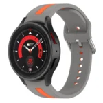Two-color Stripe Silicone Watch Band