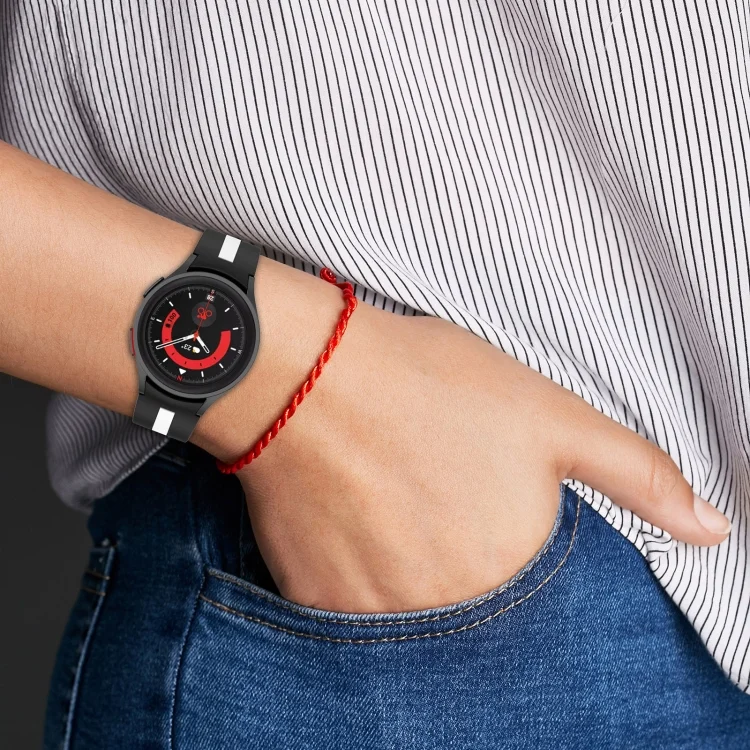 EDA003606601_B2.webp Two-color Stripe Silicone Watch Band - Image 3