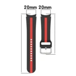 Two-color Stripe Silicone Watch Band - Image 5