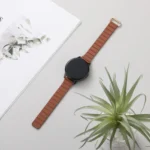 22mm Magnetic Buckle Leather Watch Band - Image 5