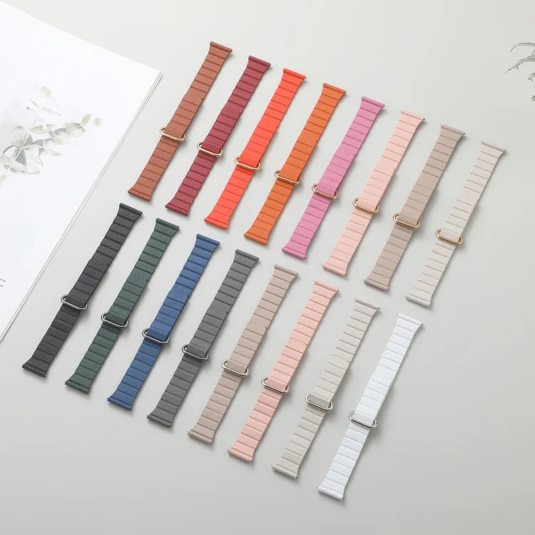 EDA003633001_B3.webp 22mm Magnetic Buckle Leather Watch Band - Image 4
