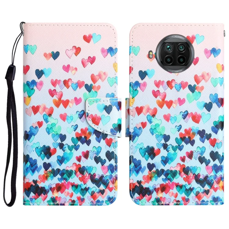 Colored Drawing Leather Phone Case, For Xiaomi Mi 10T Lite 5G