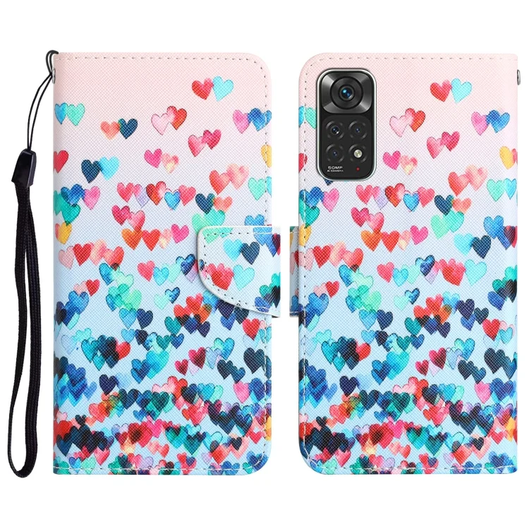 Colored Drawing Leather Phone Case, For Xiaomi Redmi Note 11 Global