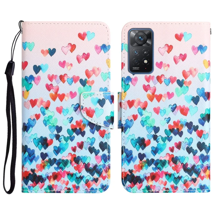 Colored Drawing Leather Phone Case, For Xiaomi Redmi Note 11 Pro Global