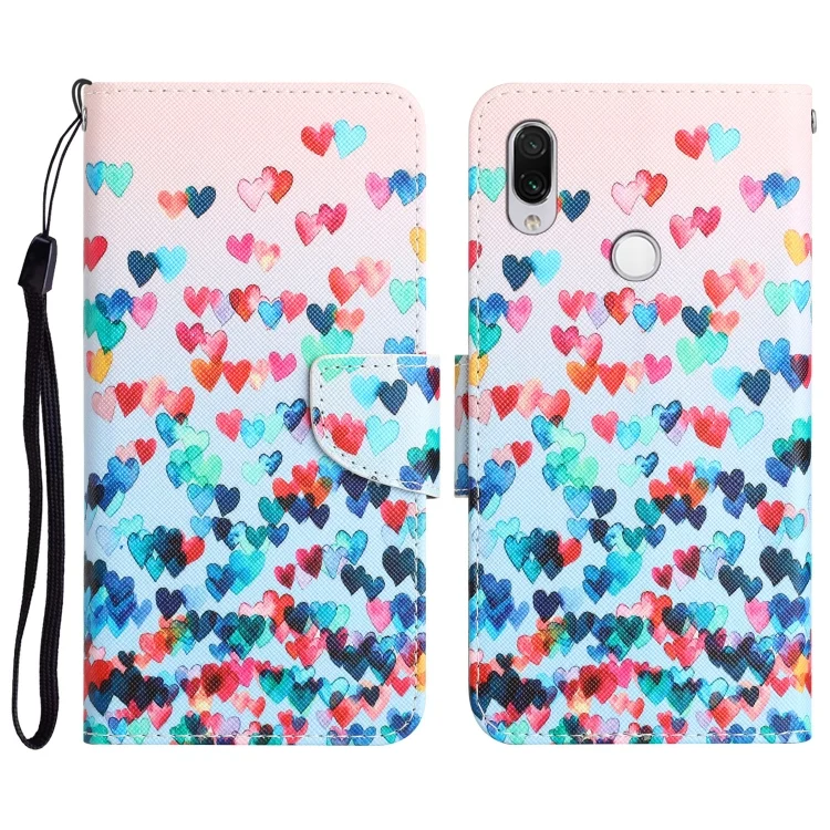 Colored Drawing Leather Phone Case, For Xiaomi Redmi Note 7 / 7 Pro
