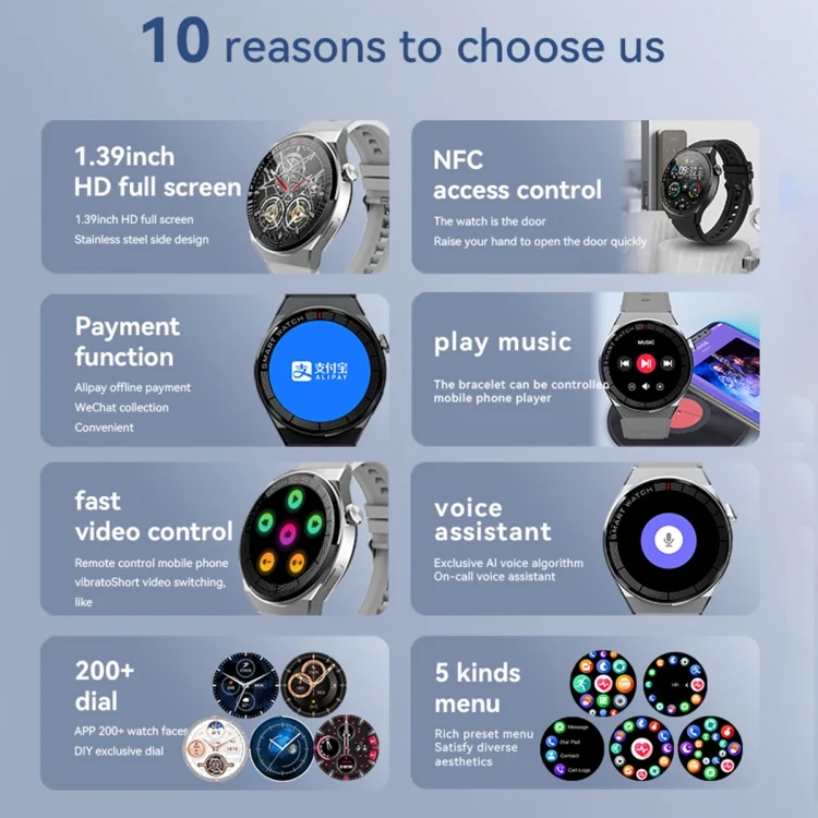 EDA003639701_B2.webp GW69 Plus Smart Watch, Support BT Call / Heart Rate / Blood Pressure / Blood Oxygen - Image 3