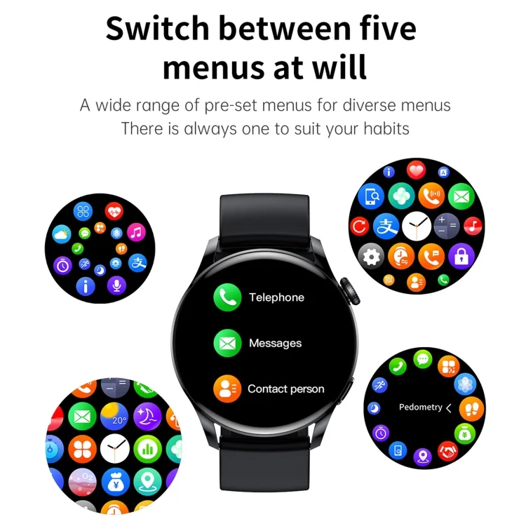 EDA003639901_B6.webp GW69 Smart Watch, Support BT Call / Heart Rate / Blood Pressure / Blood Oxygen - Image 7