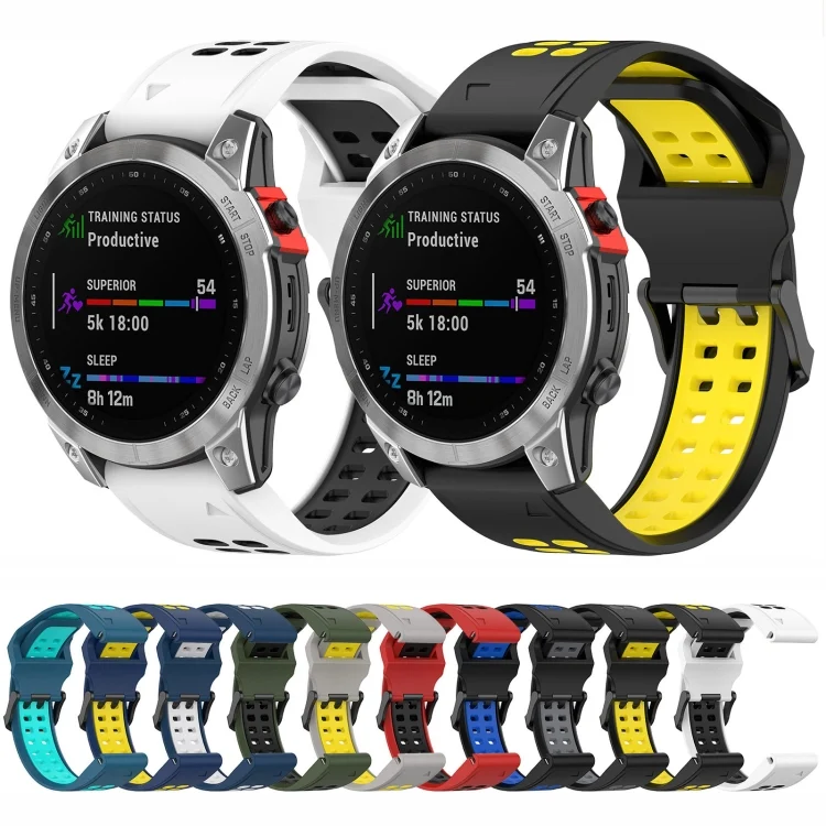 EDA003655101_B1.webp Two-color Silicone Watch Band - Image 2