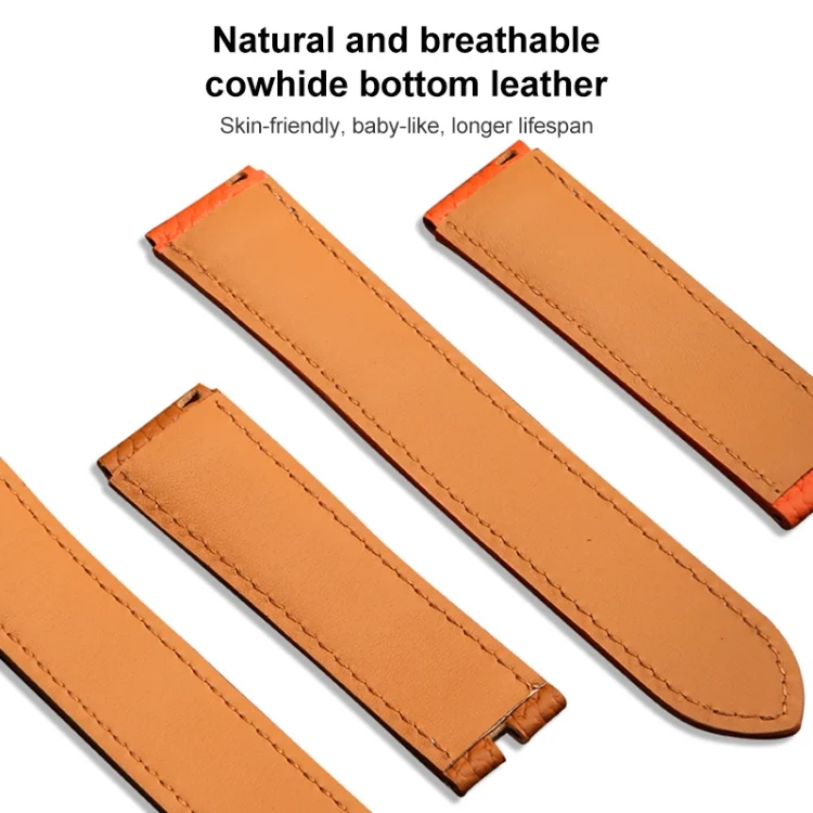 EDA003709001_B4.webp For Samsung Galaxy Watch5 40mm / 44mm Litchi Genuine Leather Watch Band - Image 5