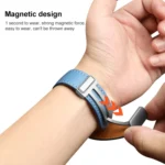 For Samsung Galaxy Watch5 40mm / 44mm Plain Weave Genuine Leather Watch Band - Image 4