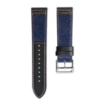 22mm Denim Leather Watch Band - Image 5