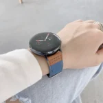 22mm Denim Leather Watch Band - Image 3